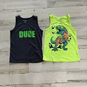 Bundle Little Boys Size 4/5 Summer Tank Tops Cat&Jack/Jumping Beans